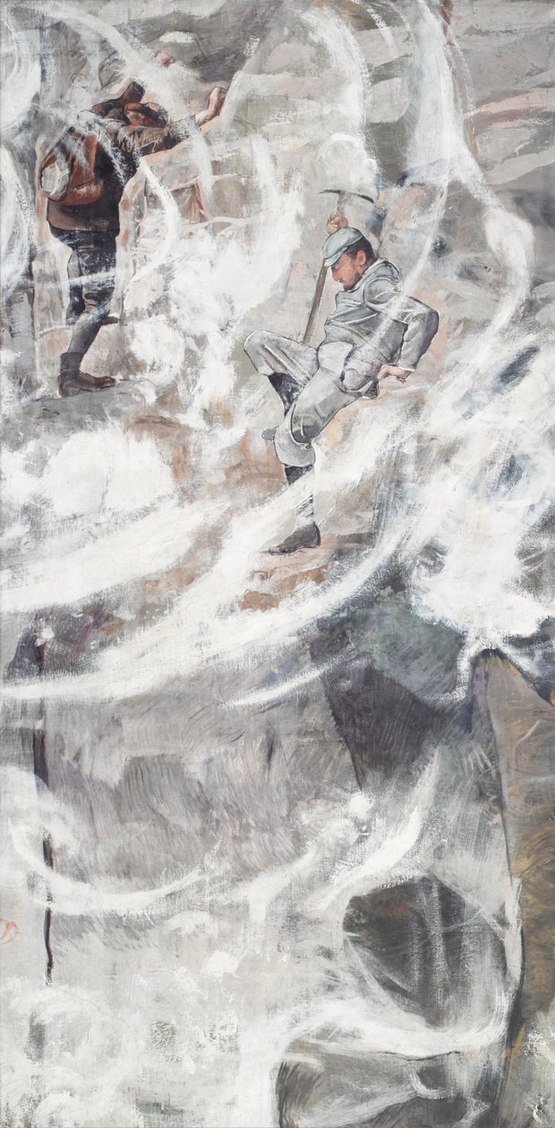 Klättringen, 1894. av Ferdinand Hodler