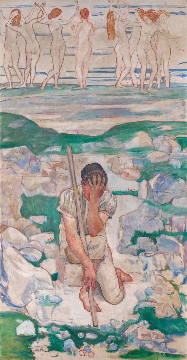 The Dream of the Shepherd, 1896 av Ferdinand Hodler