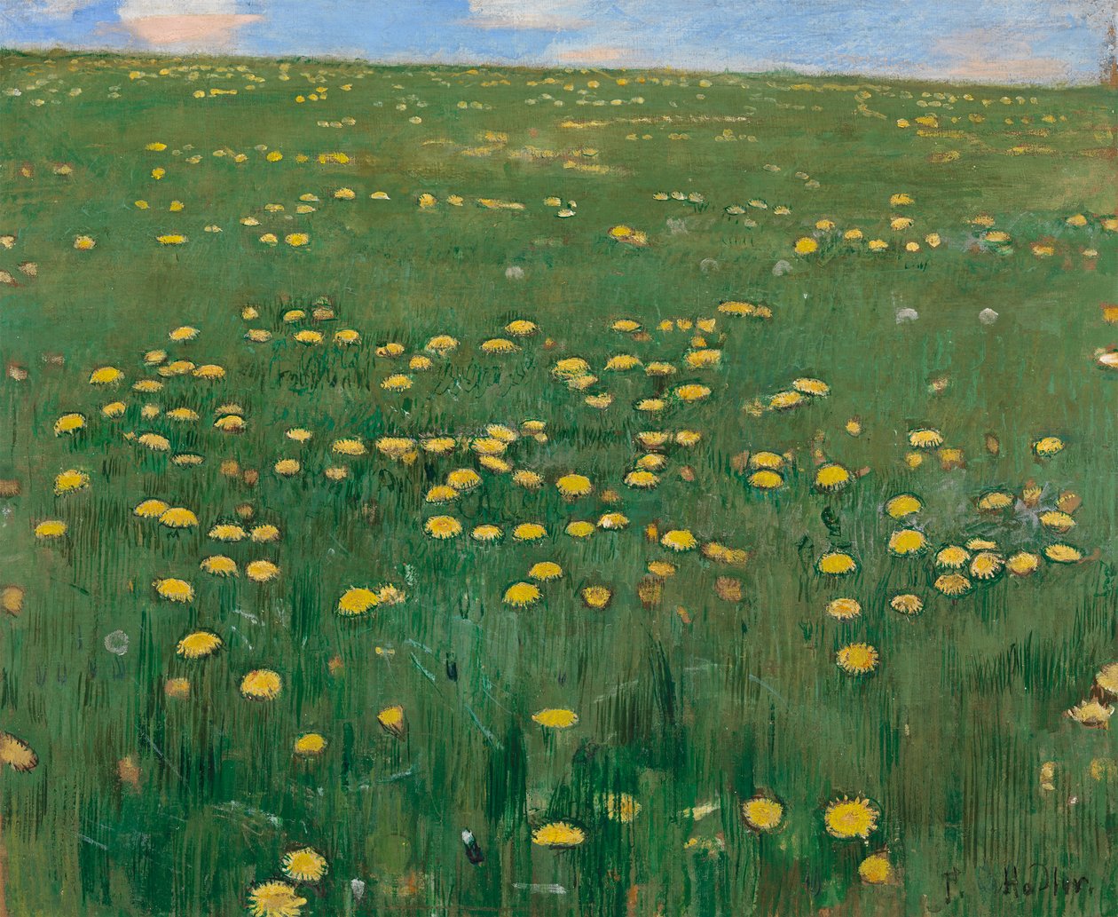 The Flower Meadow, ca 1901. av Ferdinand Hodler