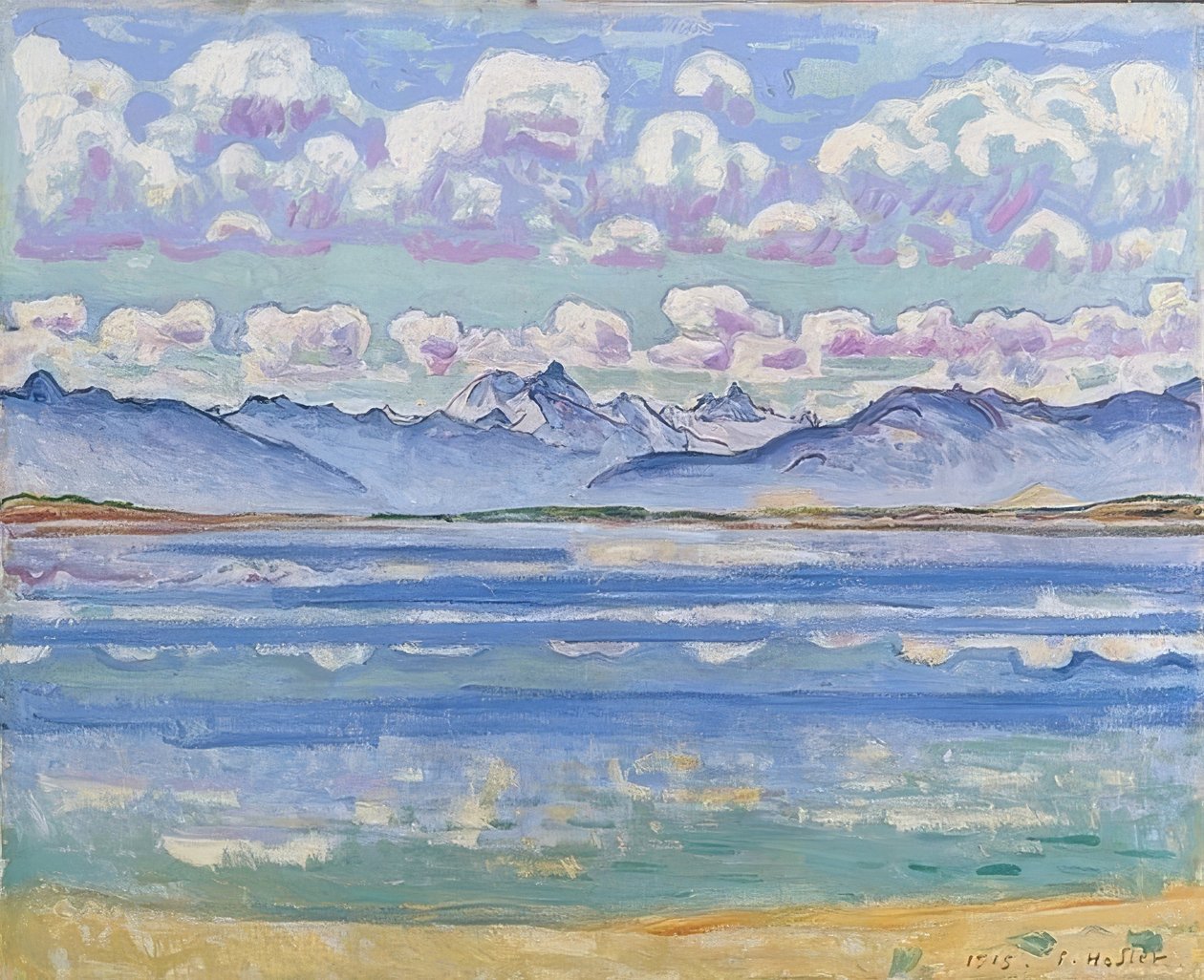 Weisshorn sett från Montana. 1915 av Ferdinand Hodler