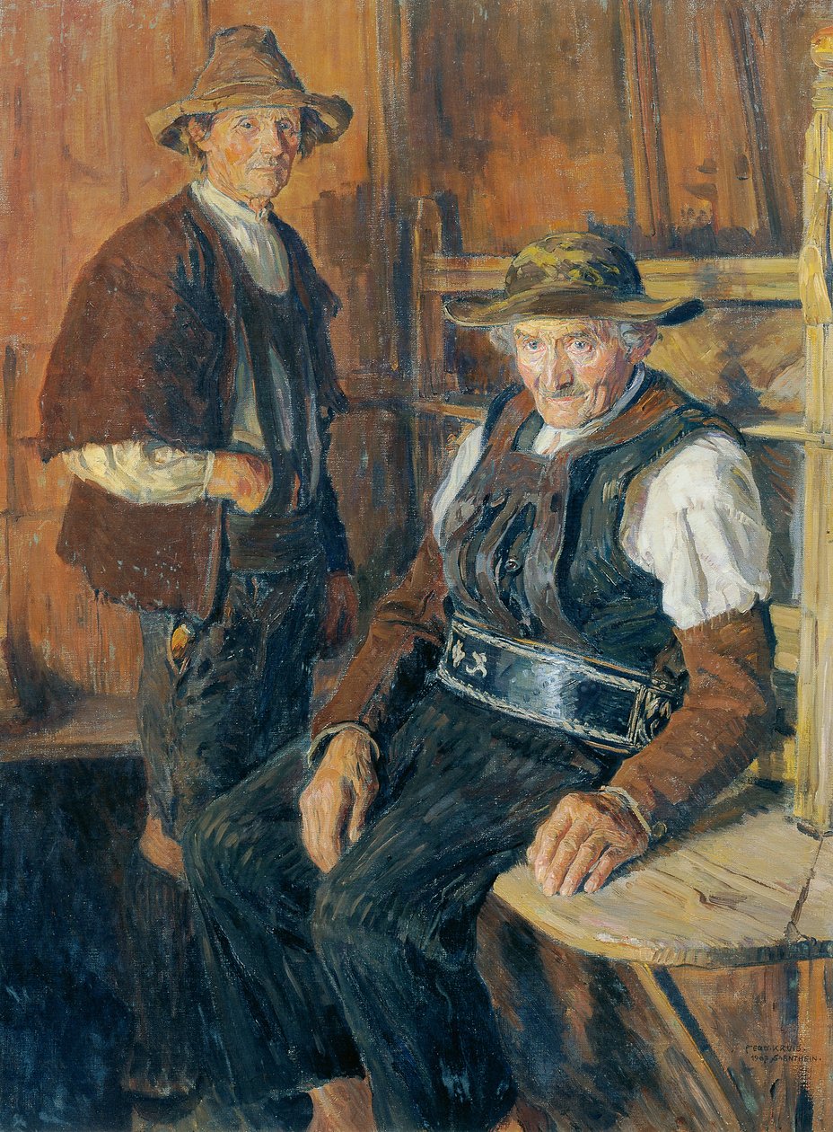 Sarentino bönder av Ferdinand Kruis