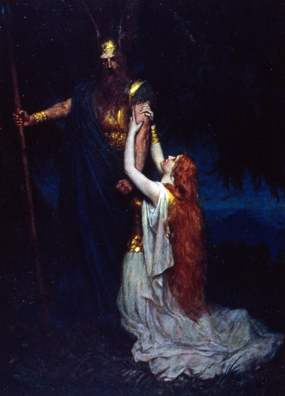 Die Walkure (Valkyrian) av Ferdinand Leeke