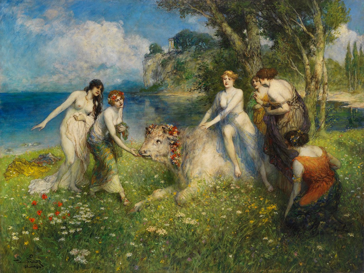 Europa och tjuren, 1910-talet. av Ferdinand Leeke