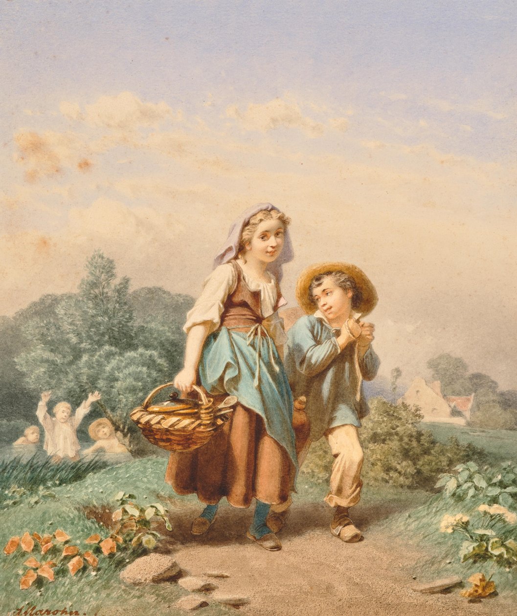 Ferdinand Mahron Weg zum Feld 2 av Ferdinand Marohn