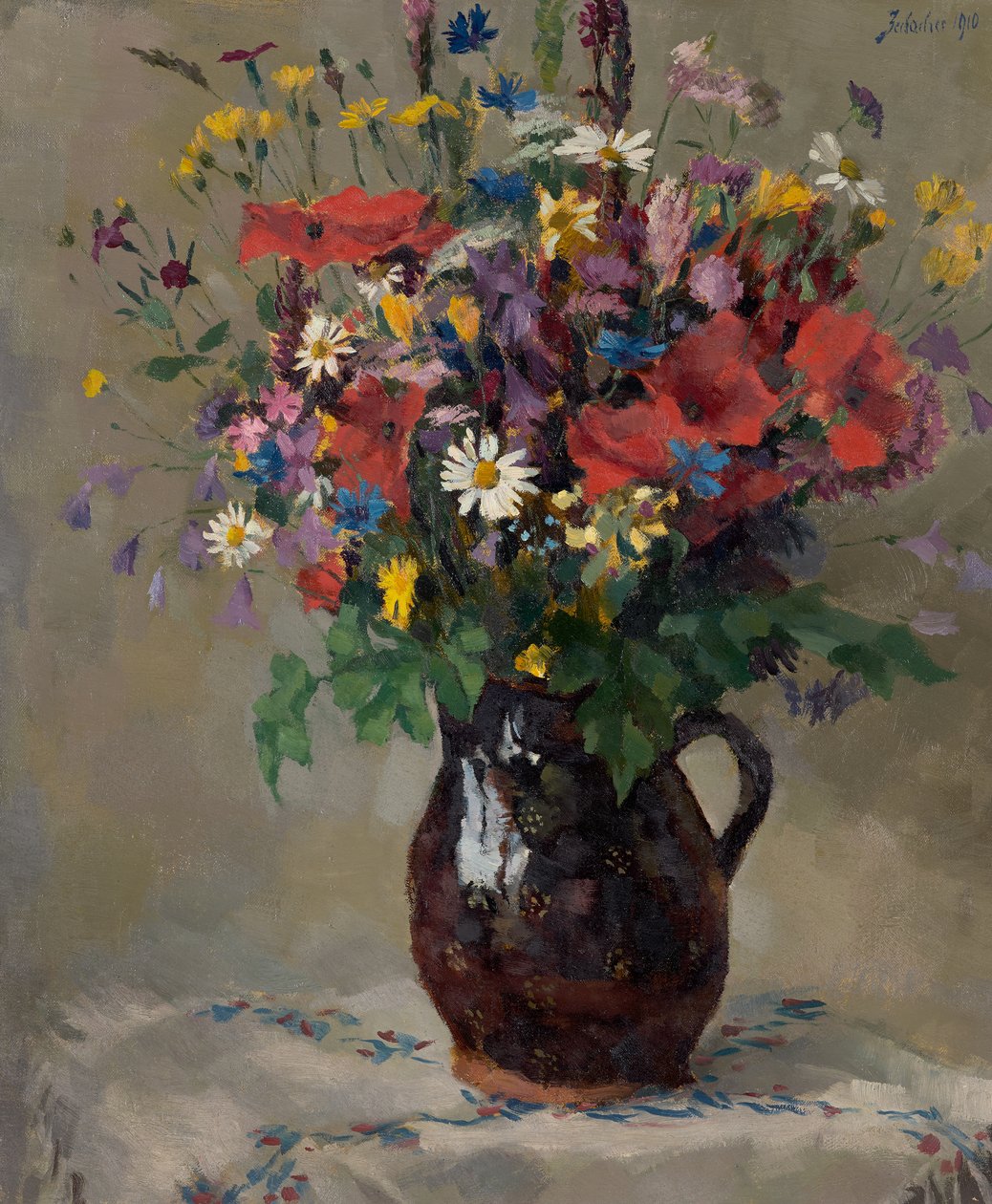 Ängsblommor i kanna av Ferdinand Matthias Zerlacher