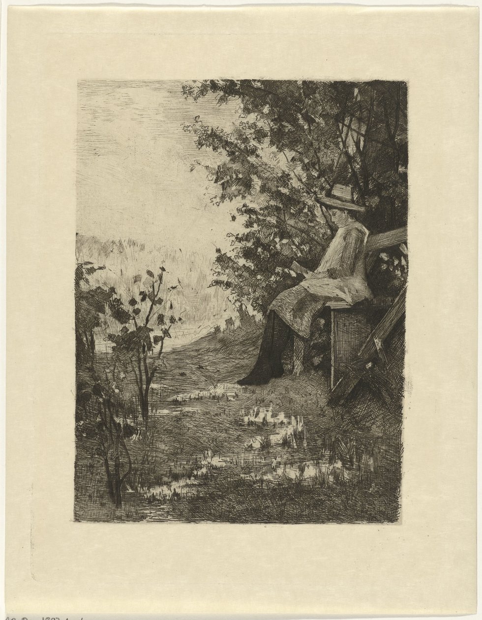 Pojke som läser på en soffa En cool plats av Ferdinand Oldewelt