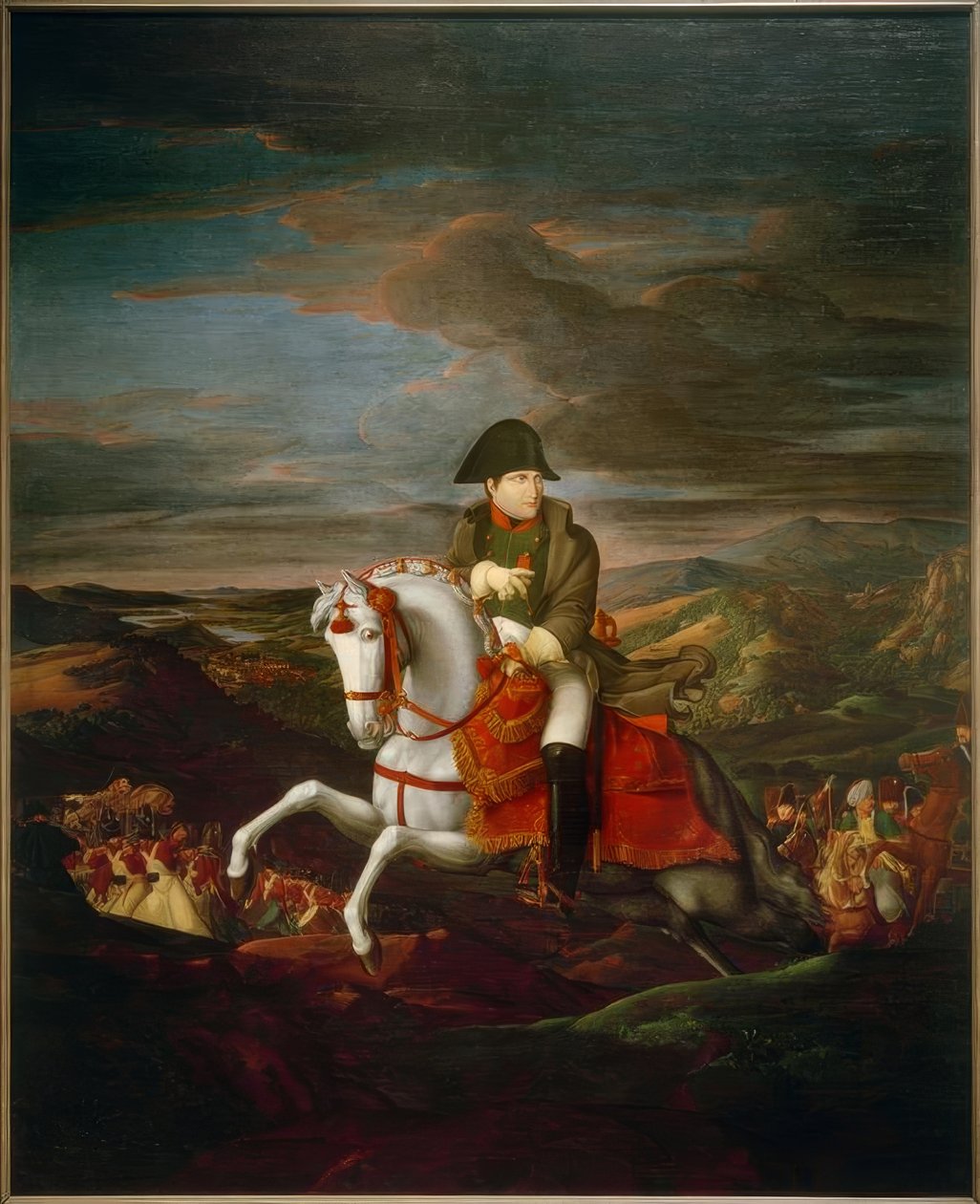 Ridsporträtt av kejsar Napoleon I. av Ferdinand Olivier