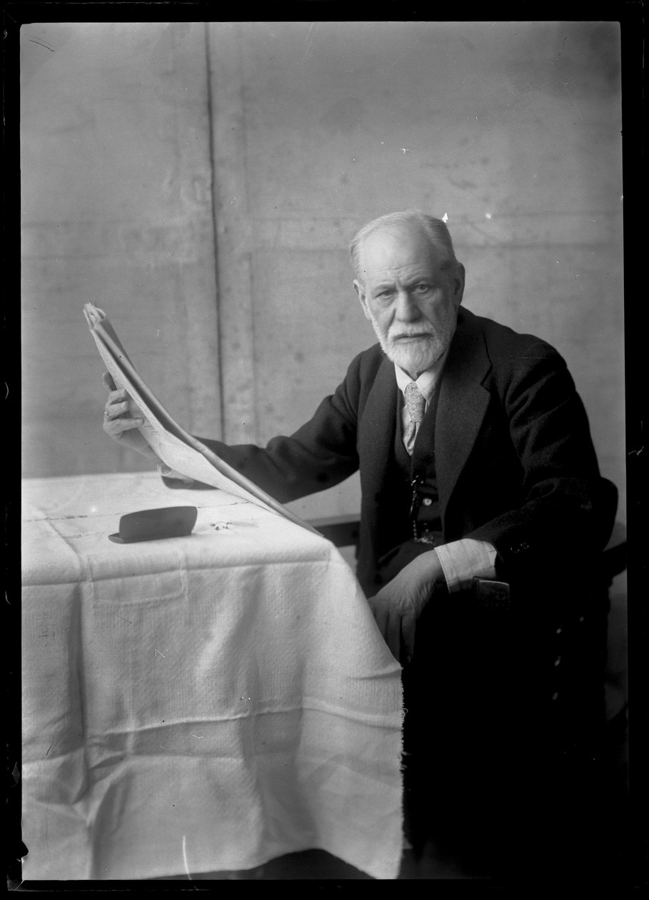 Bild av Sigmund Freud (1856-1939) av Ferdinand Schmutzer