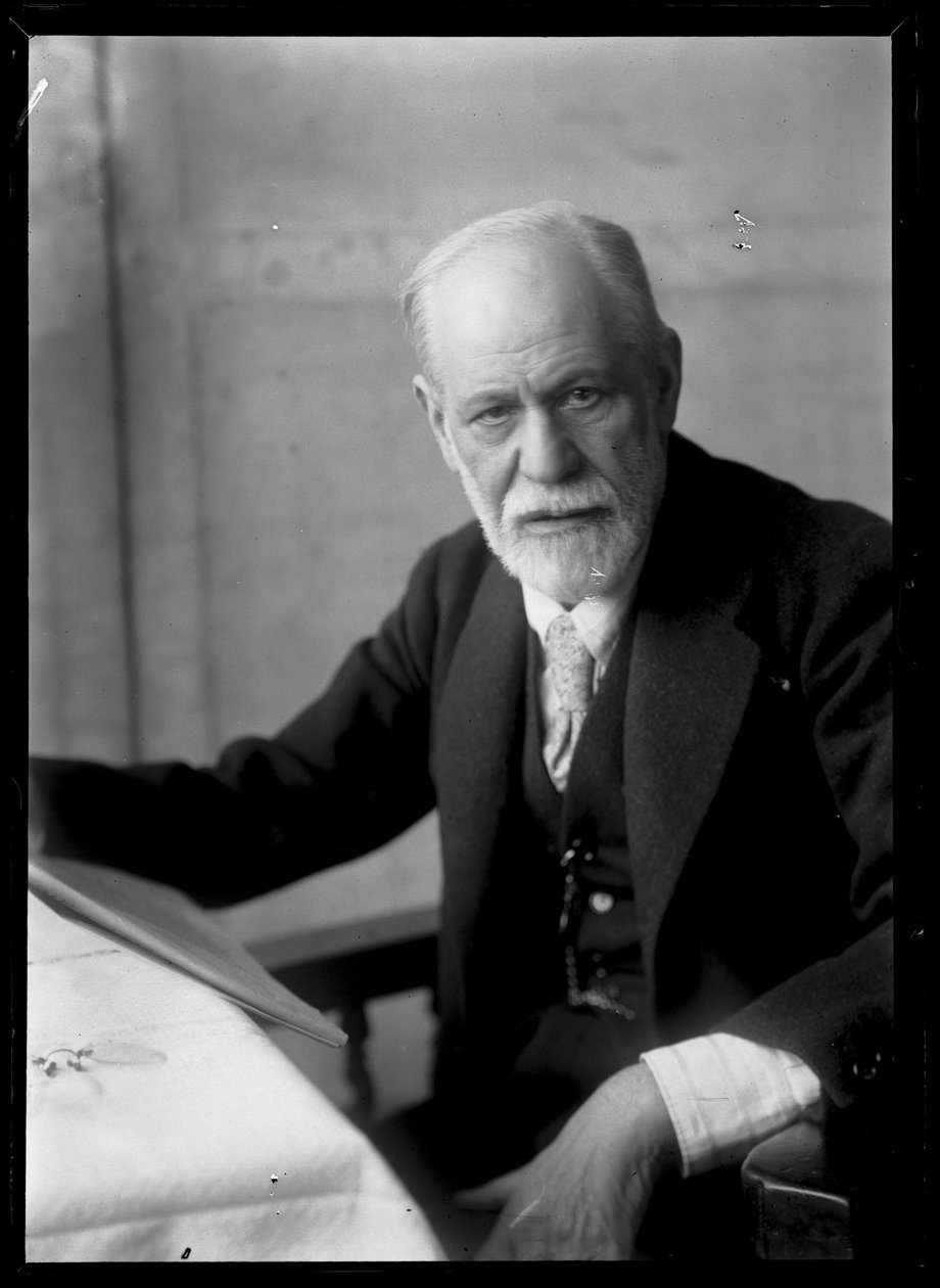 Bild av Sigmund Freud (1856-1939) av Ferdinand Schmutzer
