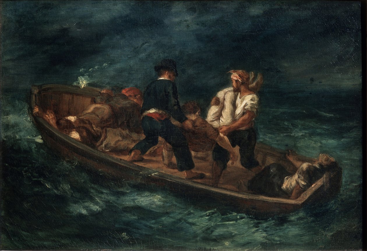 Efter ett skeppsbrott, 1847 av Ferdinand Victor Eugene Delacroix