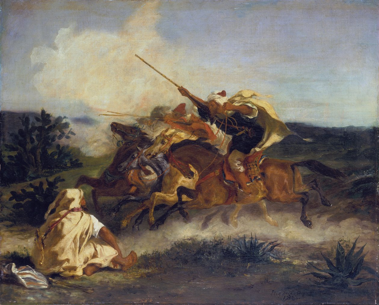 Arabisk fantasi av Ferdinand Victor Eugene Delacroix