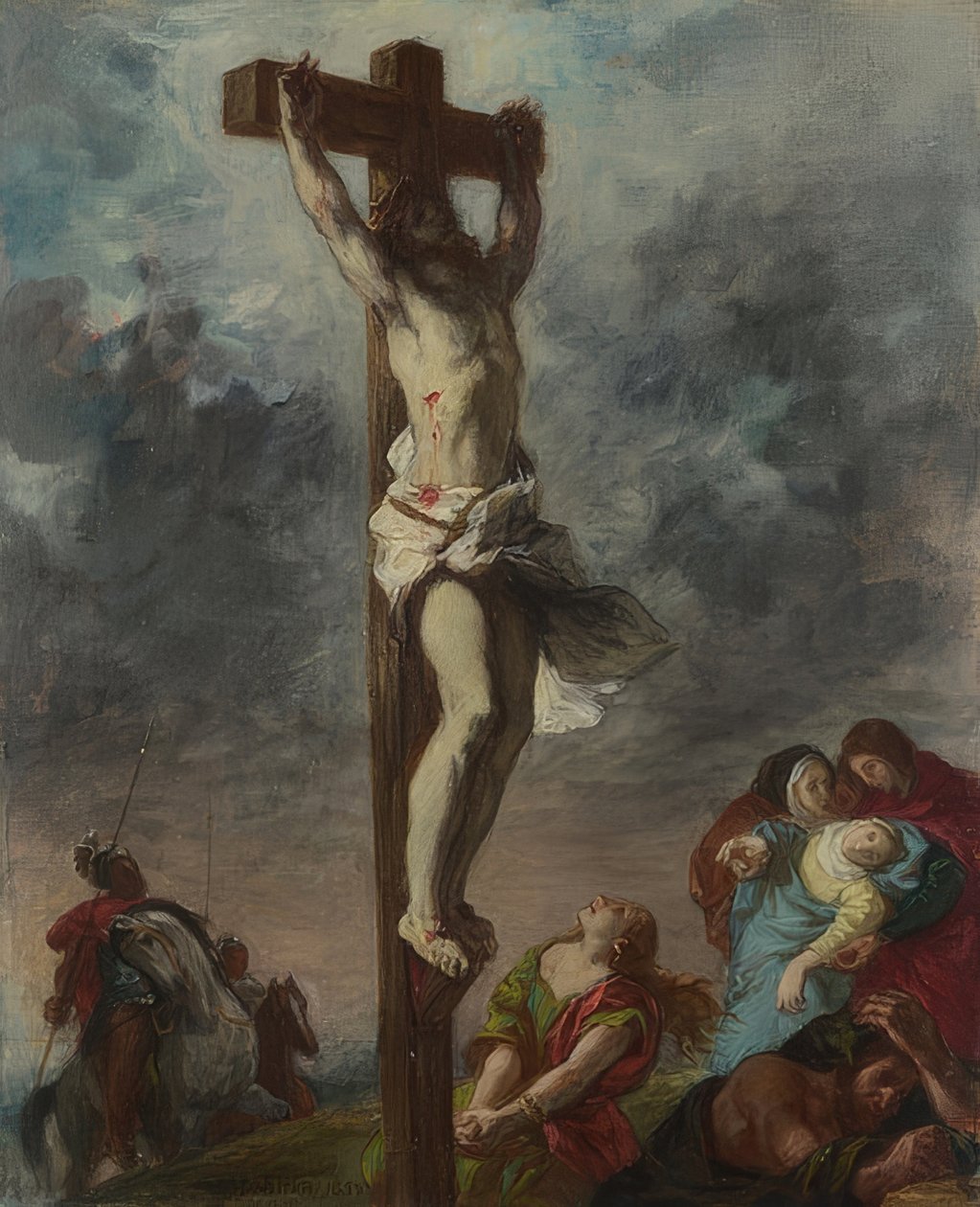Korsfästelsen. 1853 av Ferdinand Victor Eugene Delacroix