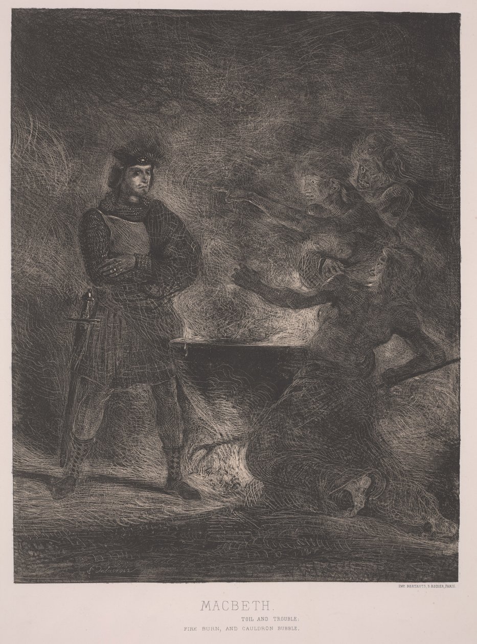 Macbeth (etsning) av Ferdinand Victor Eugene Delacroix
