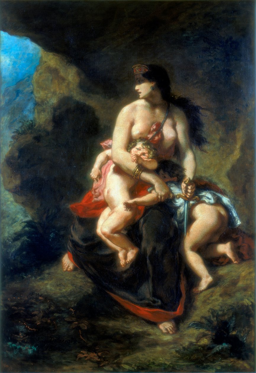 Medea, 1862 av Ferdinand Victor Eugene Delacroix