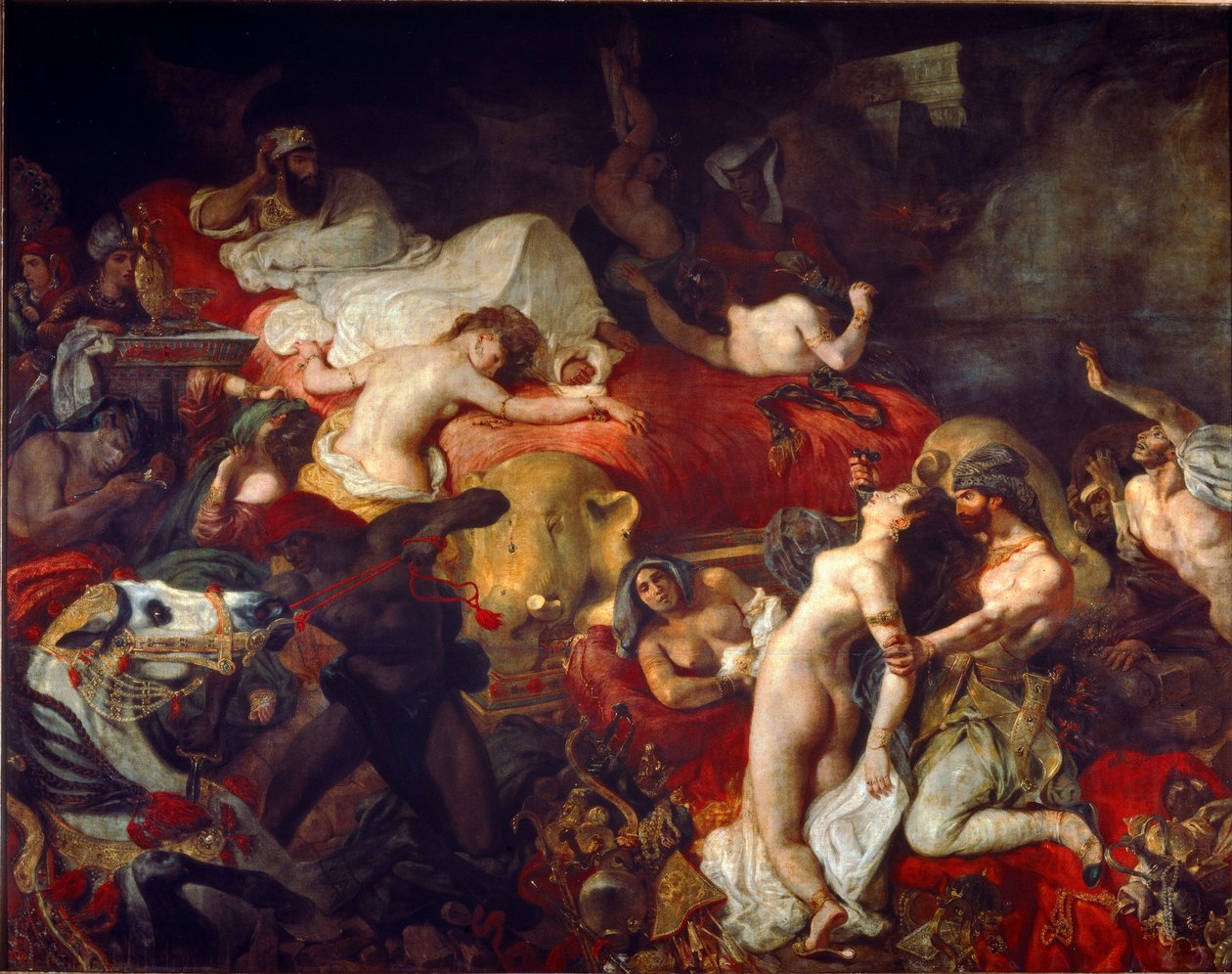 Sardanapalus död av Ferdinand Victor Eugene Delacroix