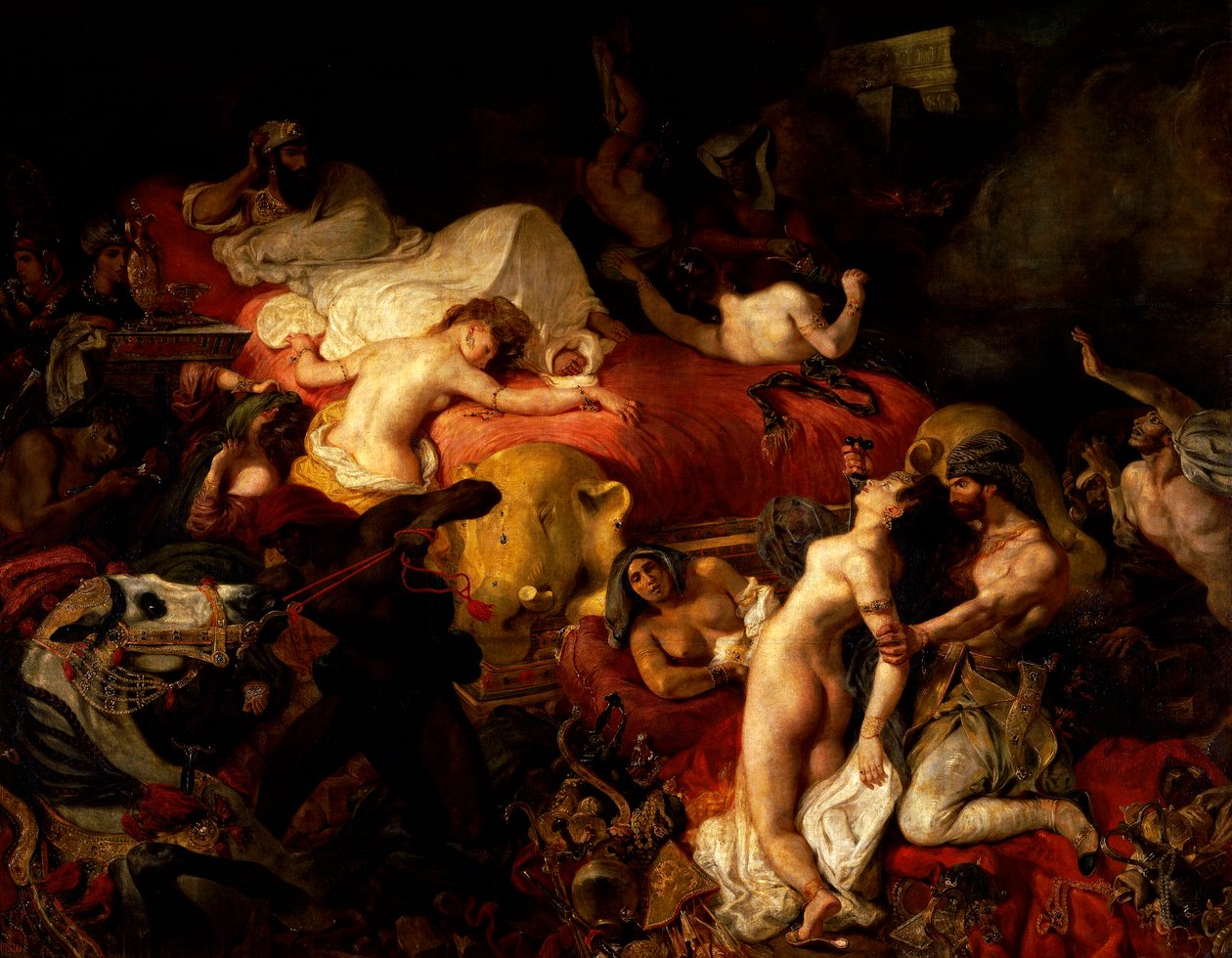 Sardanapalus död av Ferdinand Victor Eugene Delacroix