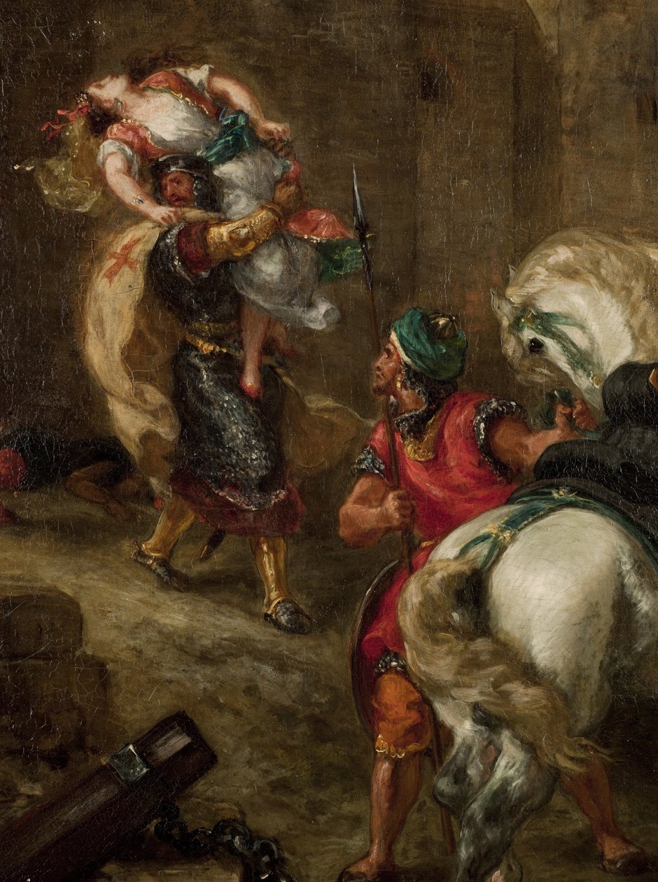 Våldtekten av Rebecca av Ferdinand Victor Eugene Delacroix