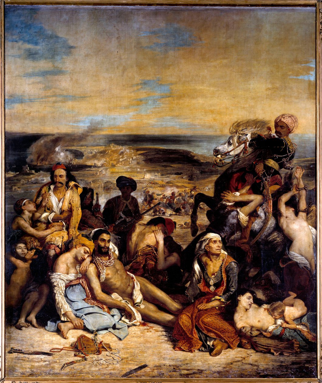 Sciomassakrerna (1822) av Ferdinand Victor Eugene Delacroix