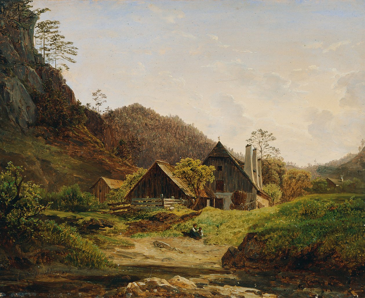 Landskap med Hammersmiths av Ferdinand Waldmüller