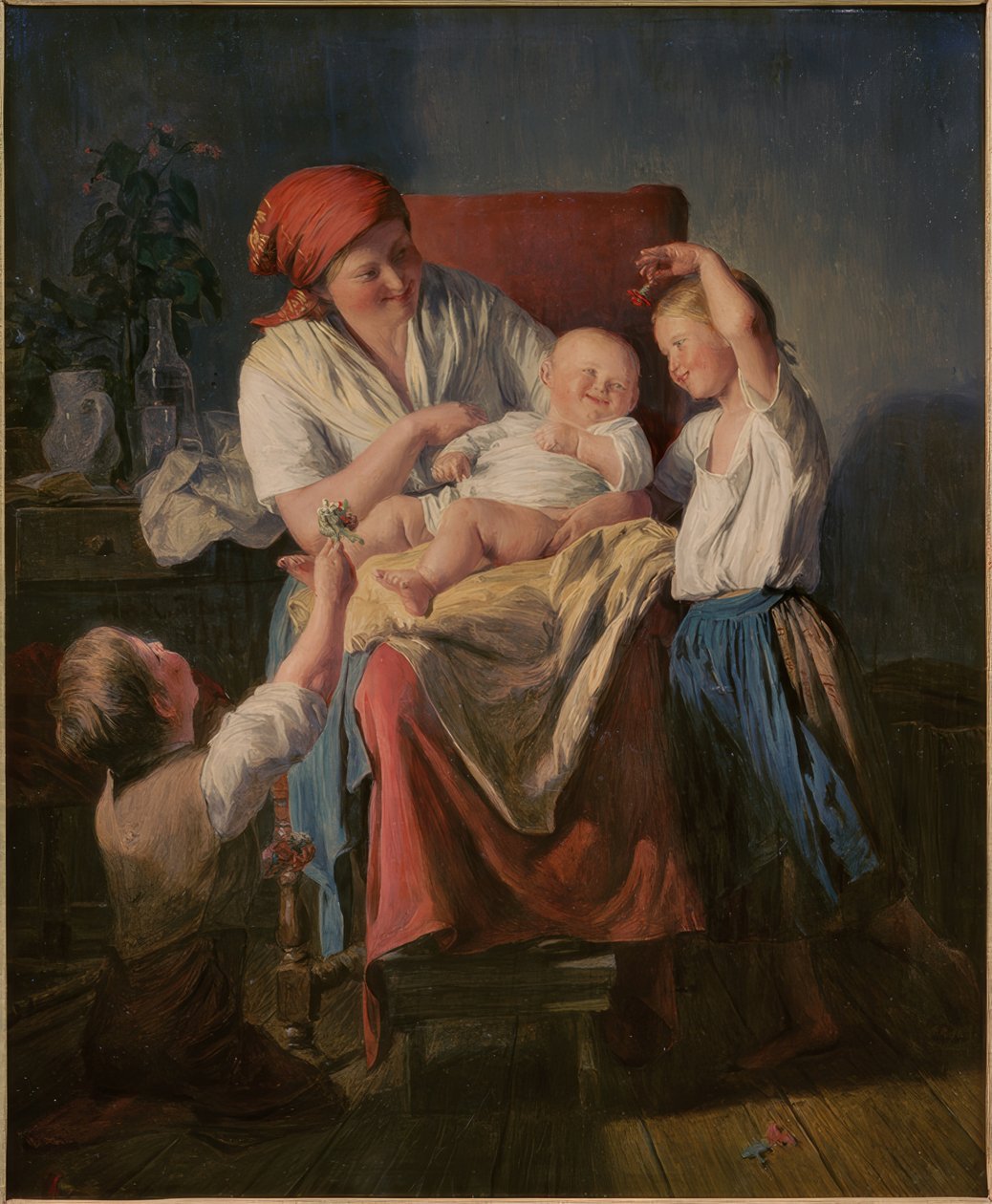 Mammas lycka av Ferdinand Waldmüller