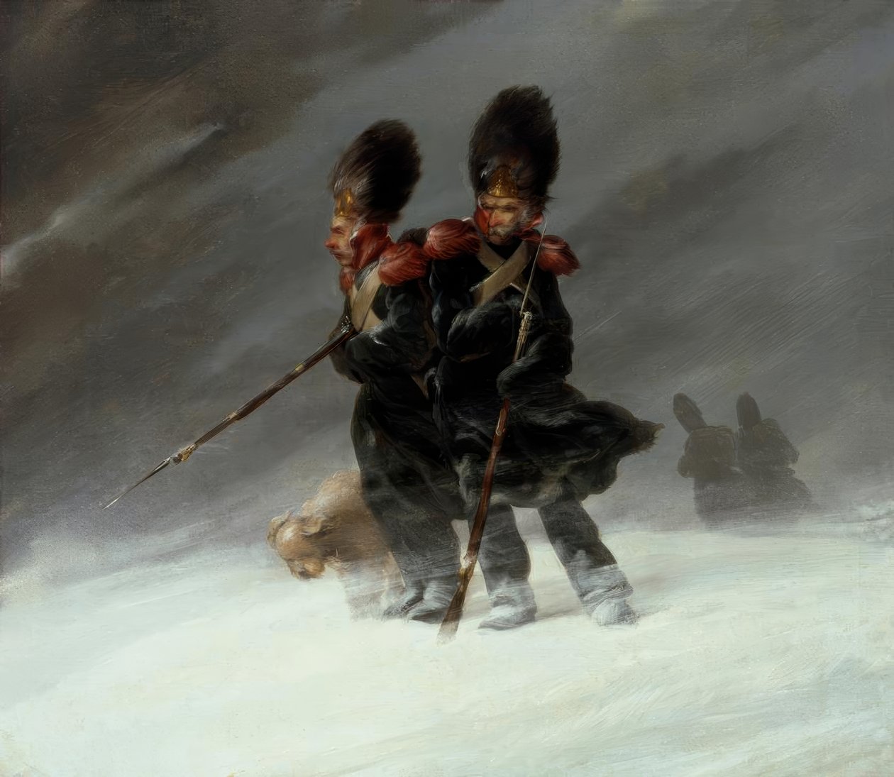 Grenadier i snön av Louis Ferdinand von Rayski