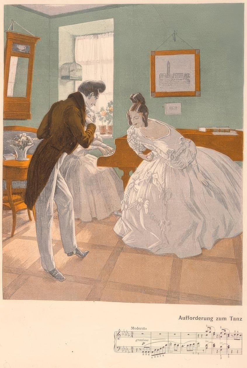 Reznicek, inbjudan till dans / 1906 av Ferdinand von Reznicek