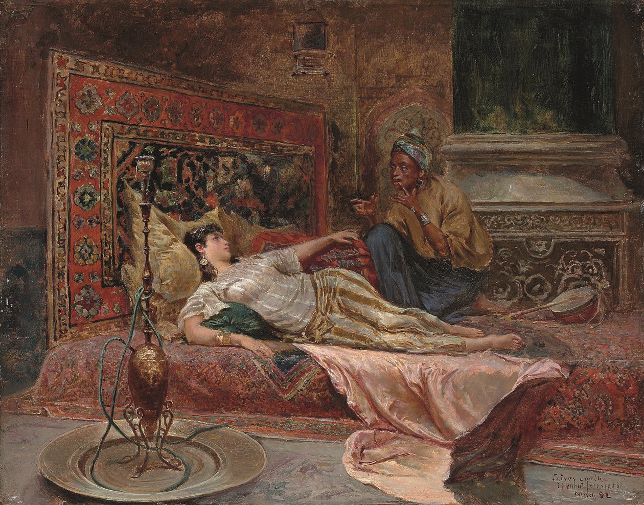 Liggande Odalisque av Ferencz Frans Eisenhut