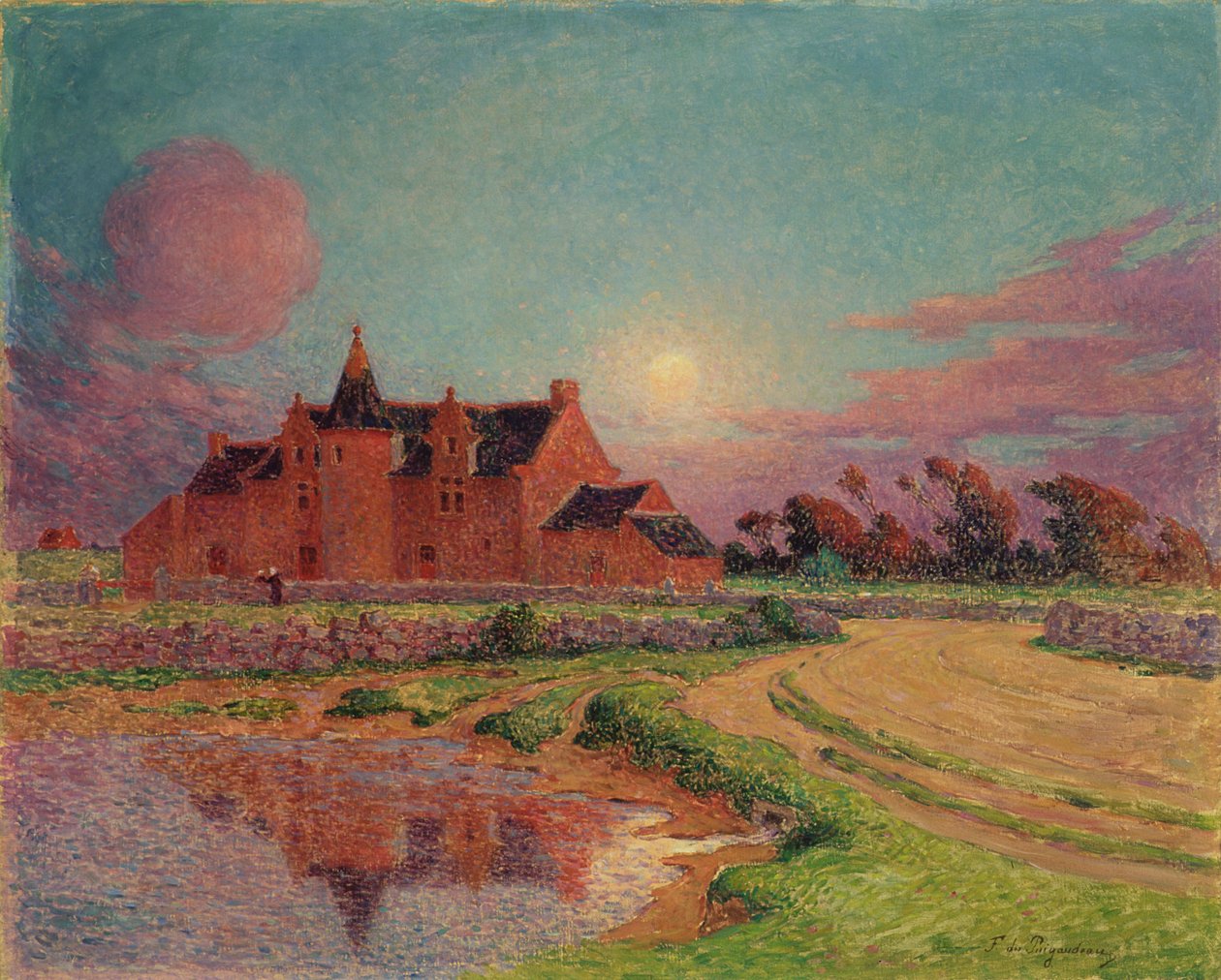 Herrgården i Kervandu, c.1910 av Fernand Loyen du Puigaudeau