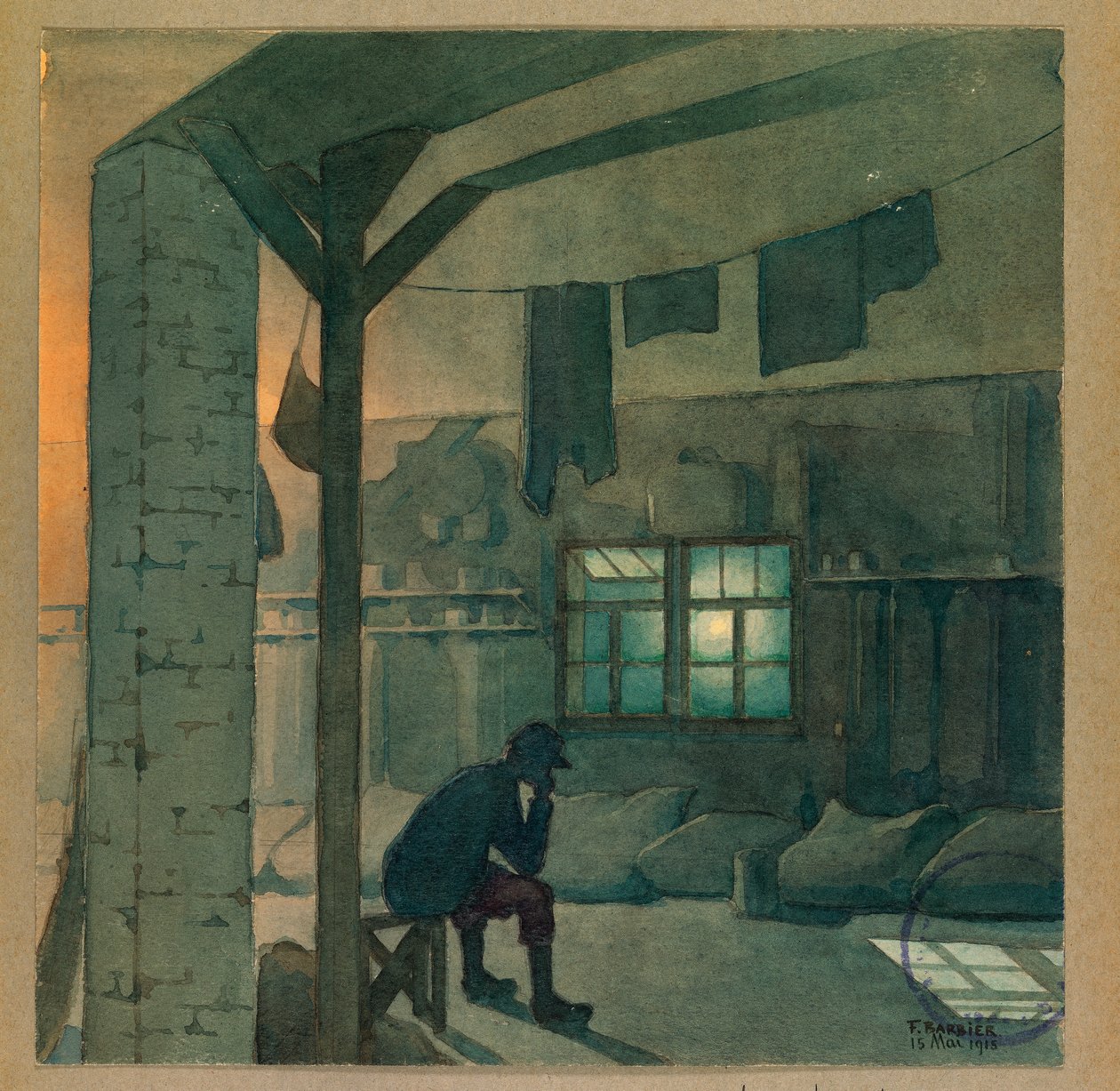 Millot är på sin vakt, Gustrow av Fernand Barbier