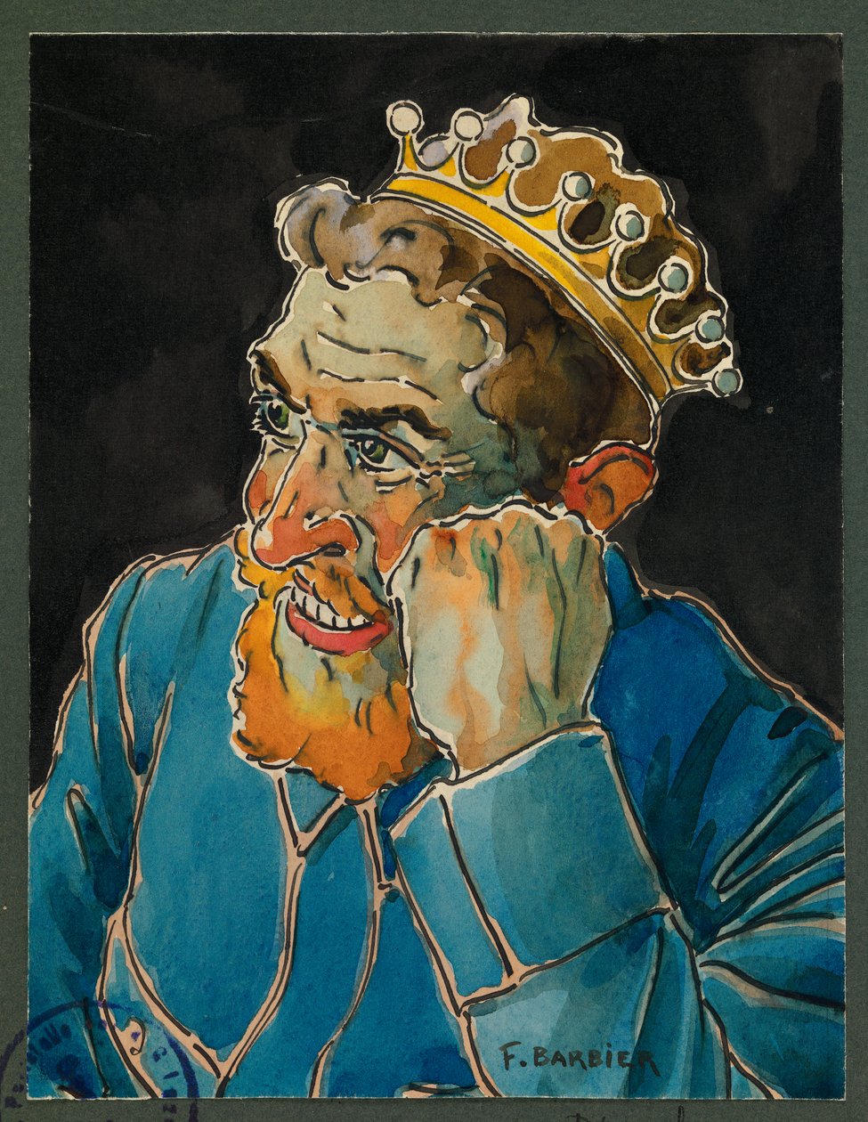 Porträtt av Delatroche, lägerkock, Gustrow av Fernand Barbier