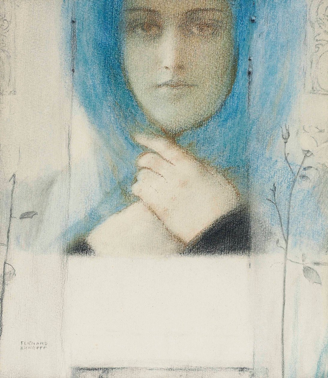 Clematis, c. 1914. av Fernand Khnopff