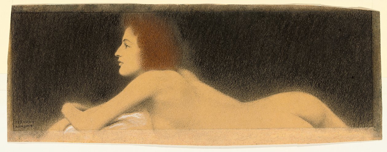 Studie nr, c.1910 av Fernand Khnopff