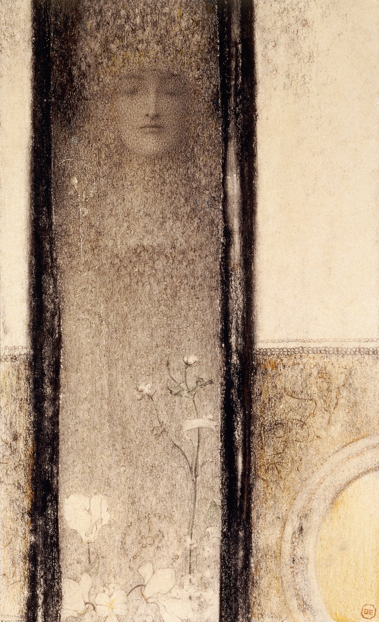 Mystisk kvinna, ca 1909 av Fernand Khnopff
