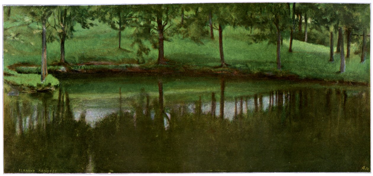 Le Tang De Menil, 1898. av Fernand Khnopff