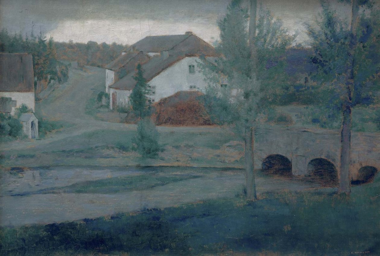 Ingången till byn, 1885. av Fernand Khnopff