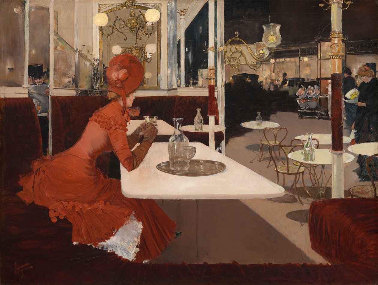 I Caféet, 1882-84. av Fernand Lungren