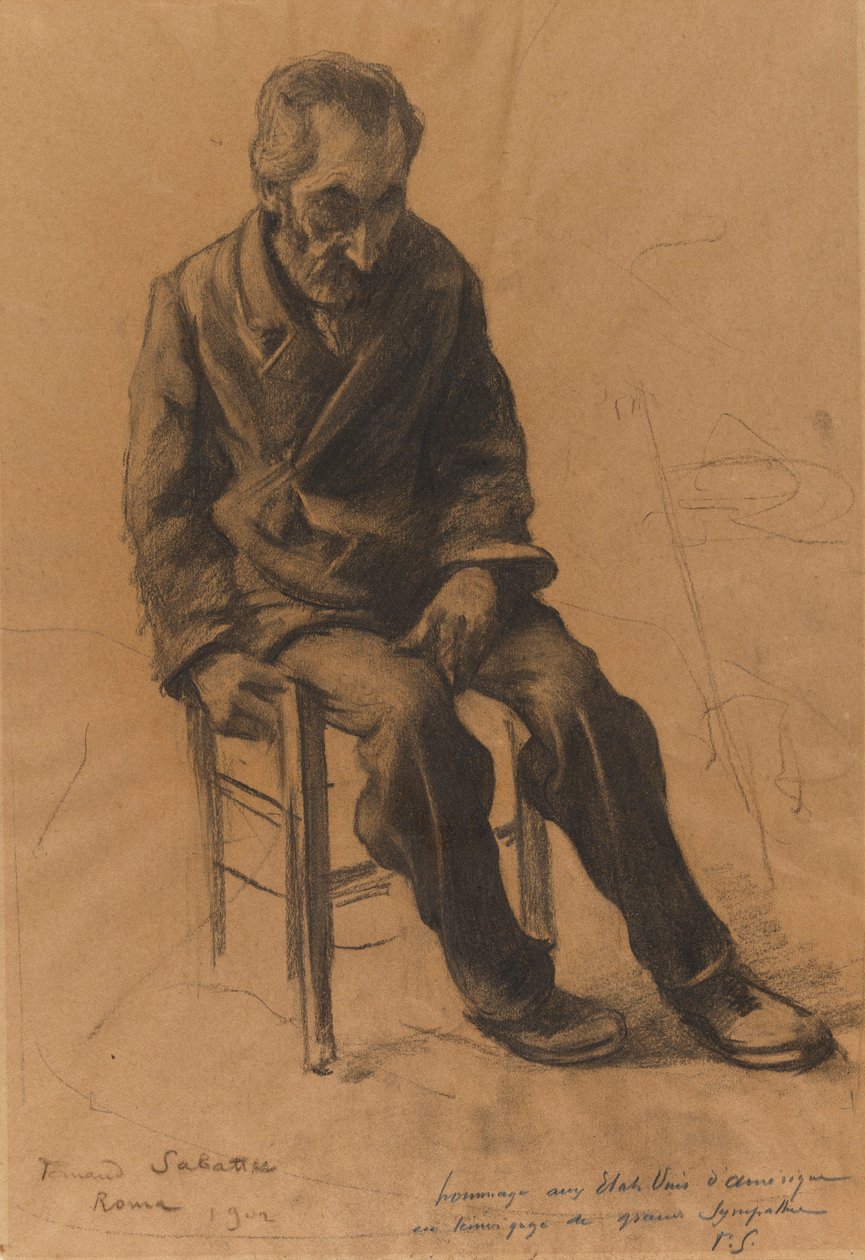 Manlig figur av Fernand Sabatte
