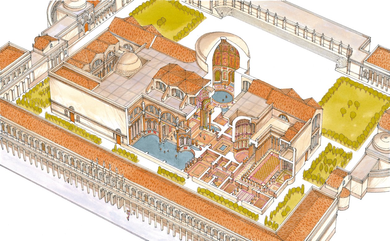 Caracalla-baden, Rom av Fernando Aznar Cenamor