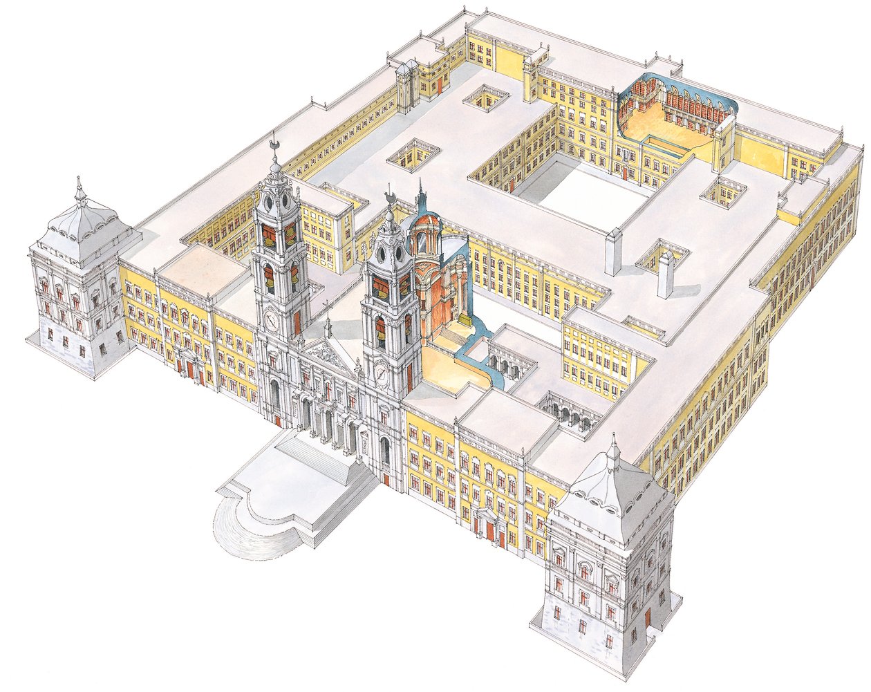 Nationalpalatset i Mafra. Lissabon, Portugal av Fernando Aznar Cenamor