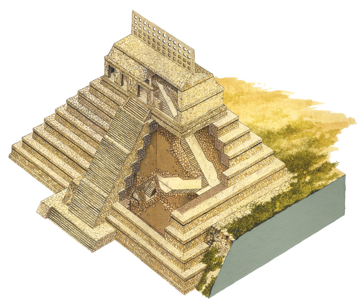 Palenque, Mexiko. Inskrifternas tempel av Fernando Aznar Cenamor