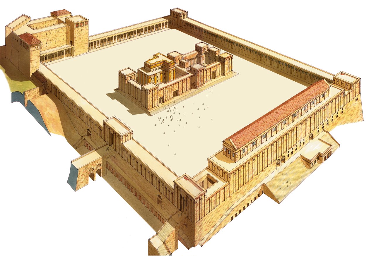 Tempel i Jerusalem. Herodes tempel av Fernando Aznar Cenamor