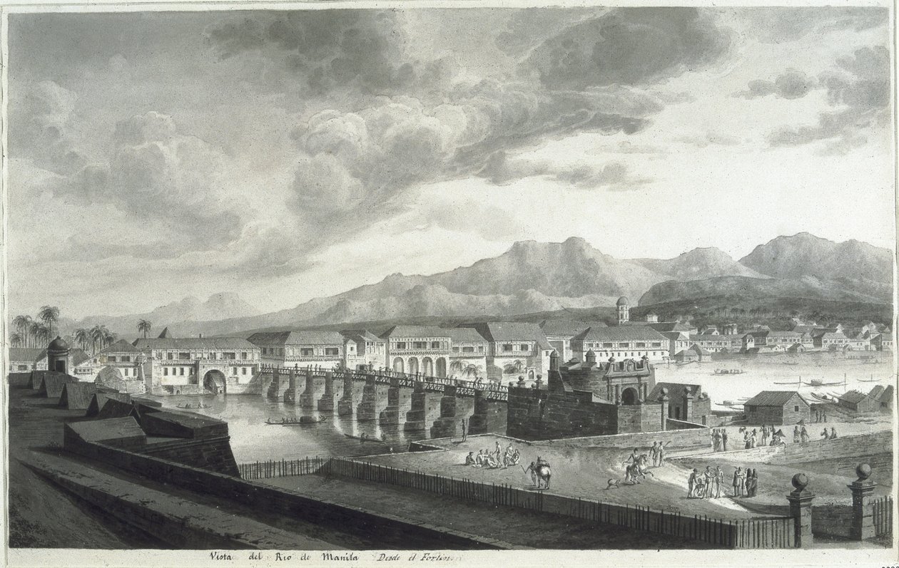 Utsikt över Fort Santiago i Manila av Fernando Brambila