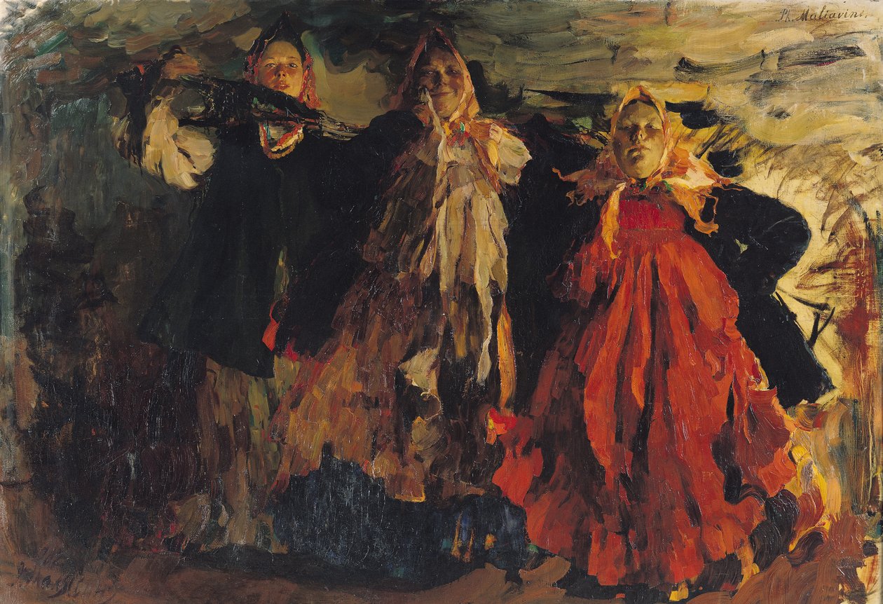 Ryska bönder, 1902 av Filipp Andreevic Maljavin