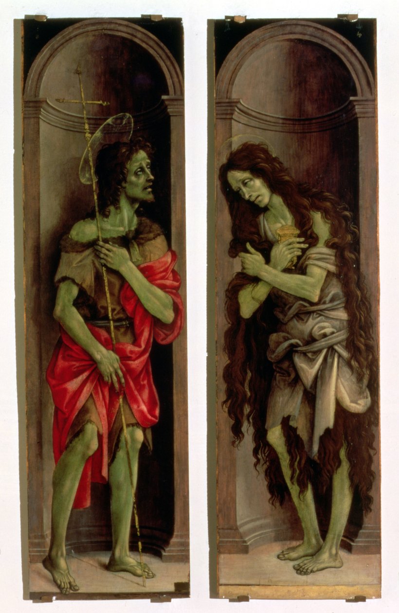 Johannes Döparen och Maria Magdalena av Filippino Lippi