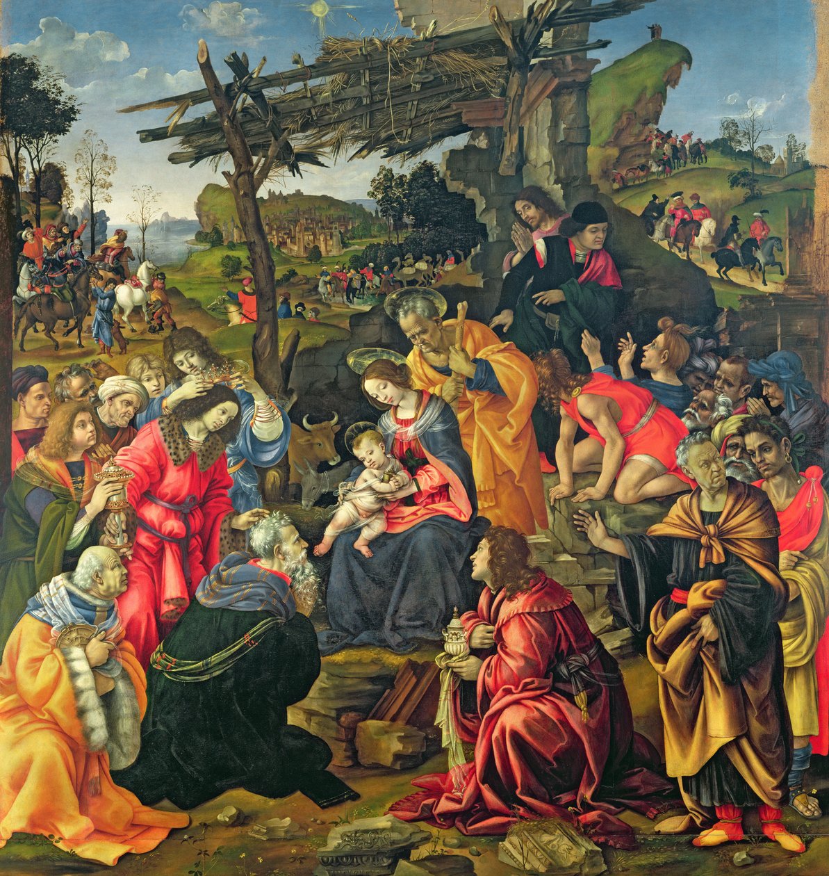 The Adoration of the Magi, 1496 av Filippino Lippi