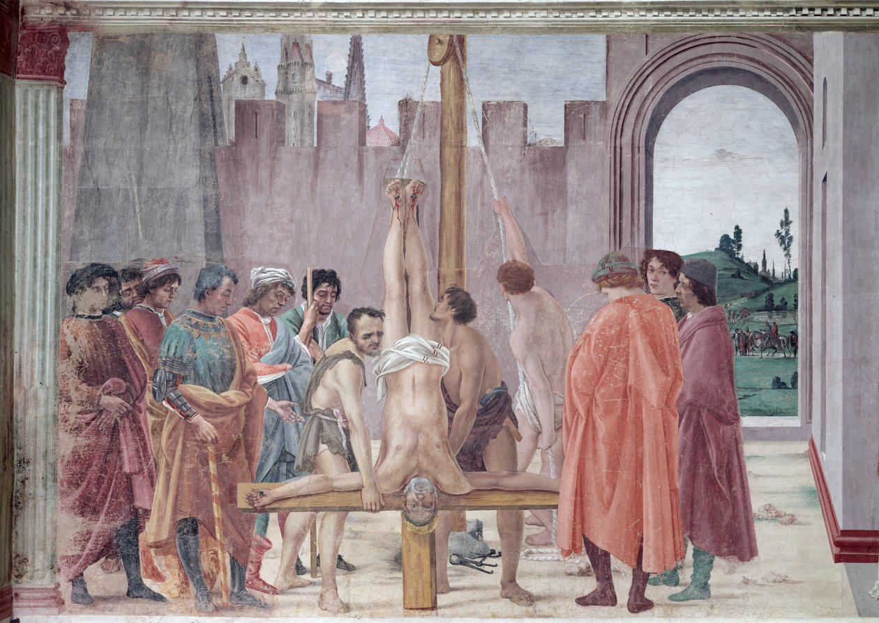 The Crucifixion of St. Peter, ca. 1484-85 (efter restaurering) Sverige av Filippino Lippi