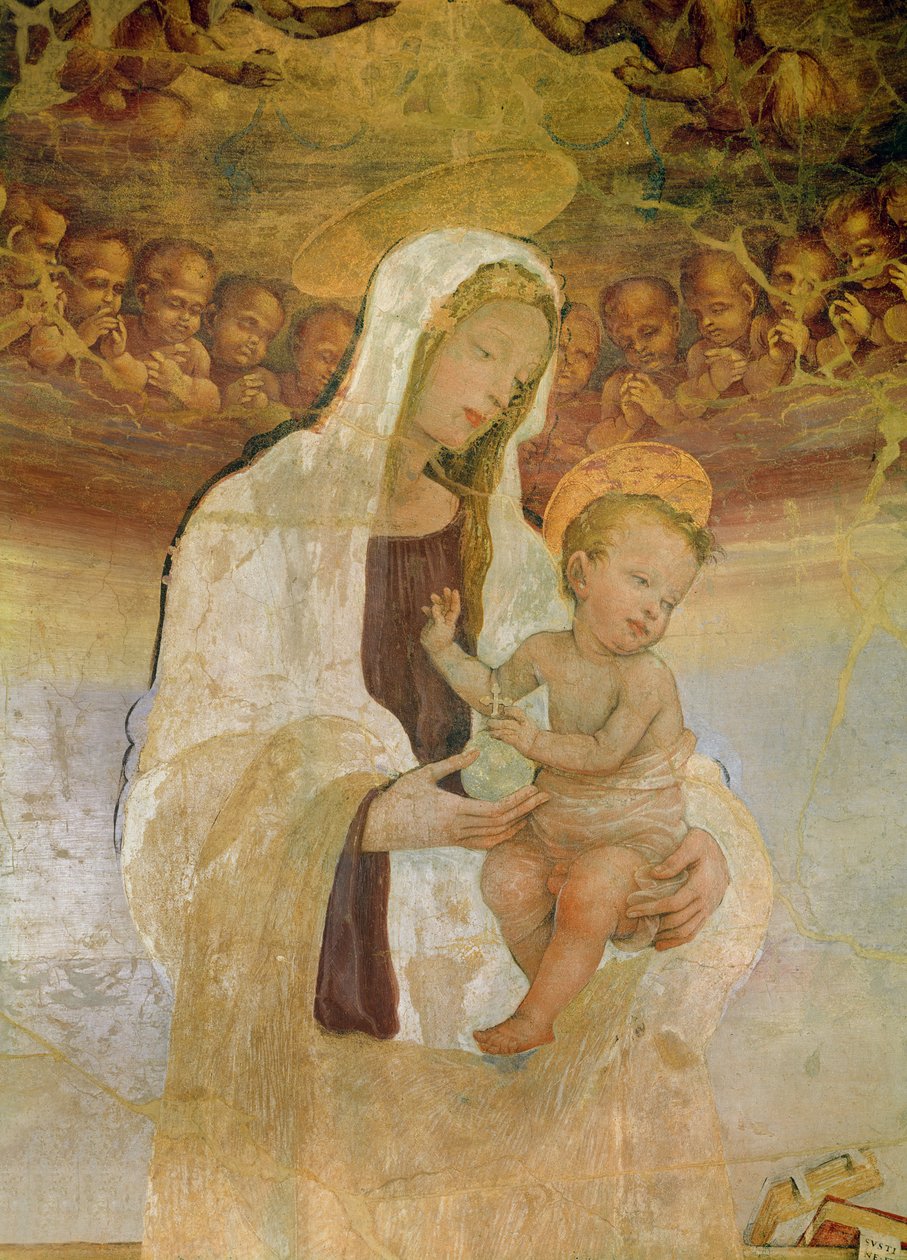 Jungfrun och barnet, 1400-talet av Filippino Lippi