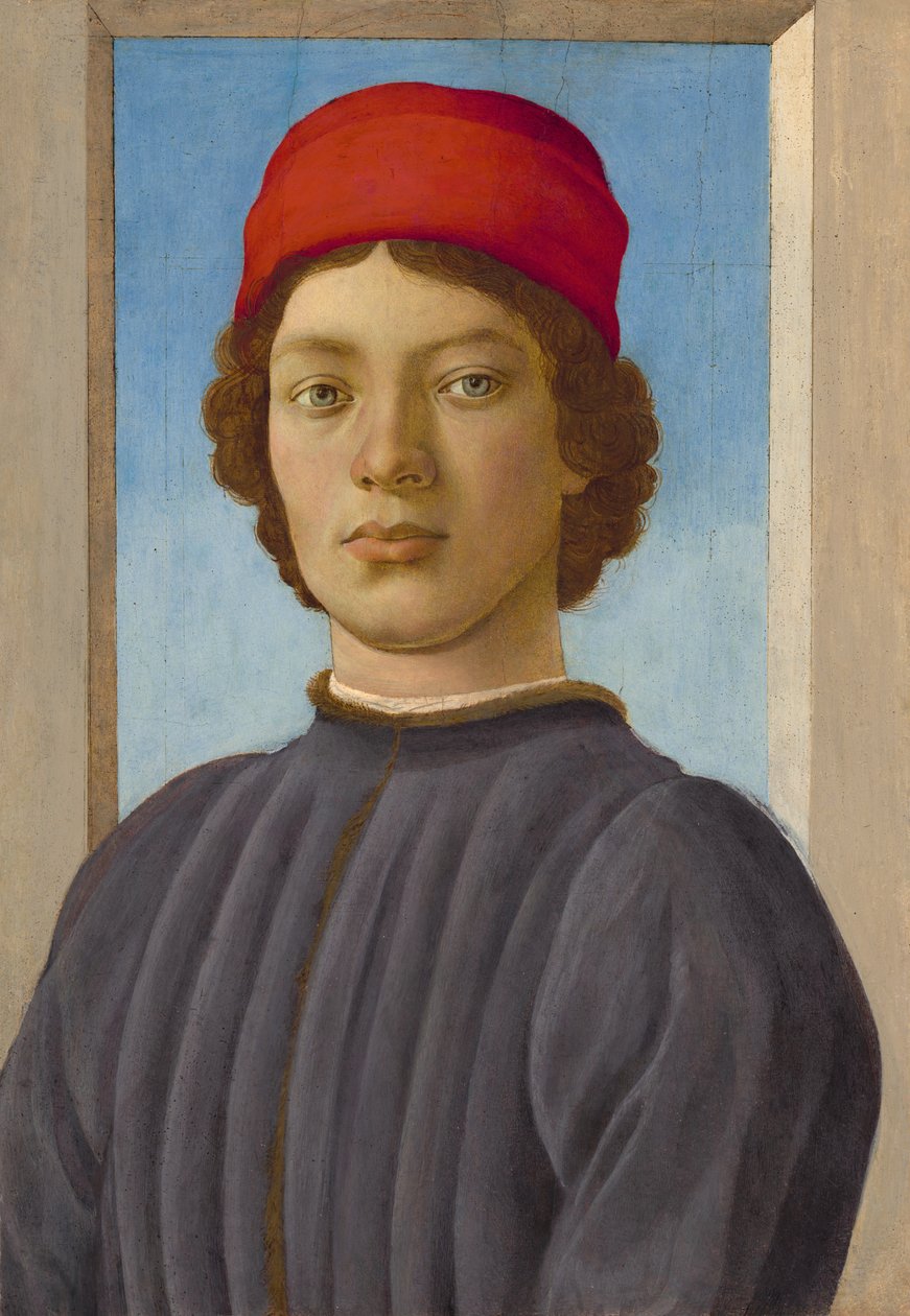 Porträtt av en ungdom av Filippino Lippi