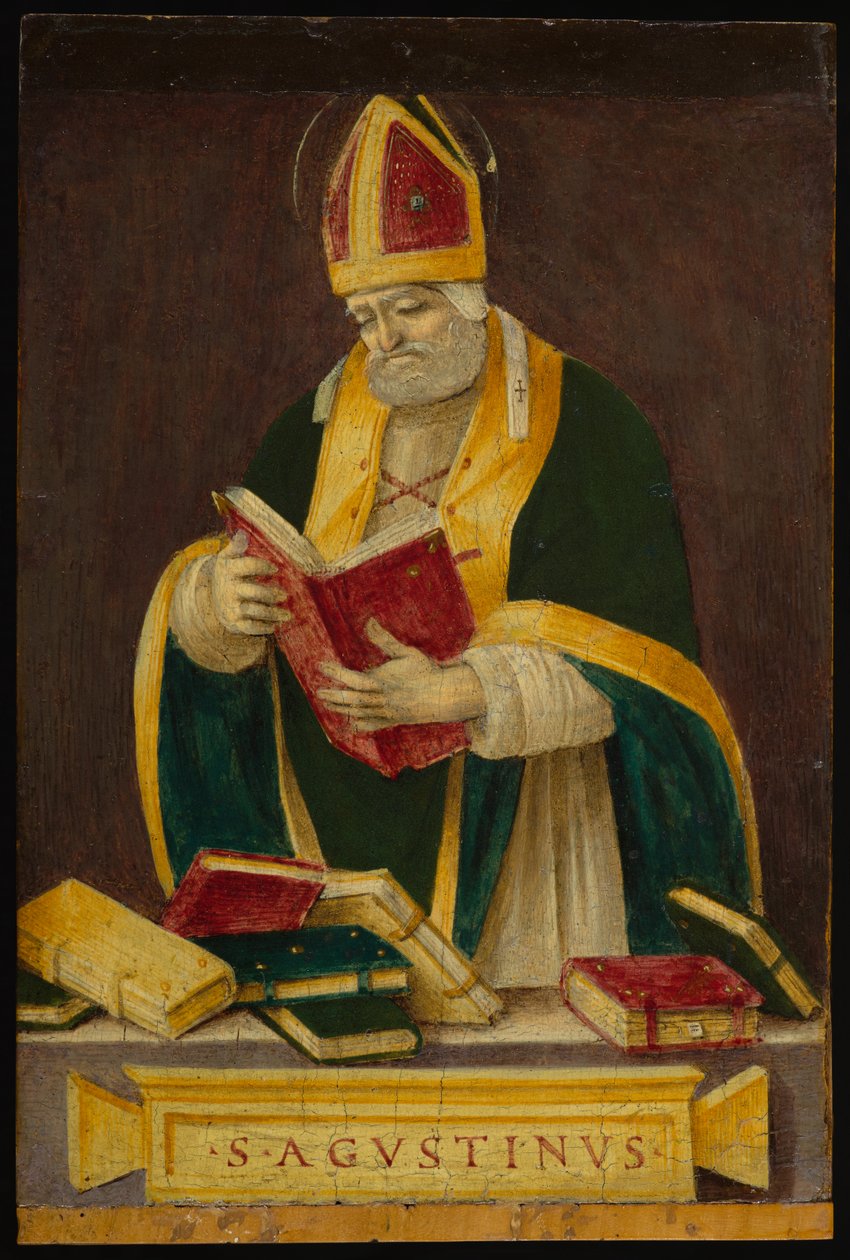 St. Augustine, ca 1490 (tempera på panel) av Filippino Lippi