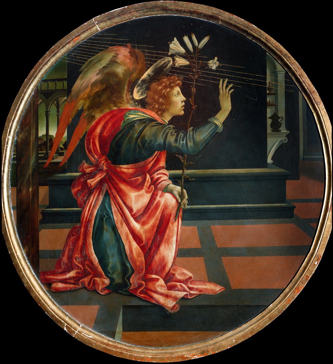 Bebådelsen, 1483 (olja på träpanel) av Filippino Lippi
